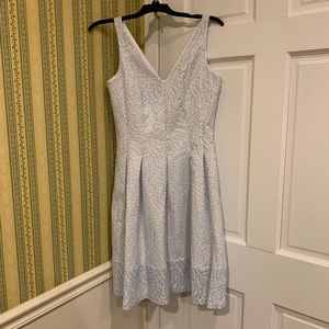 Lauren Ralph Lauren spring white silver dress 6